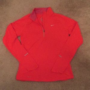 NIKE dri-fit half zip exercise top